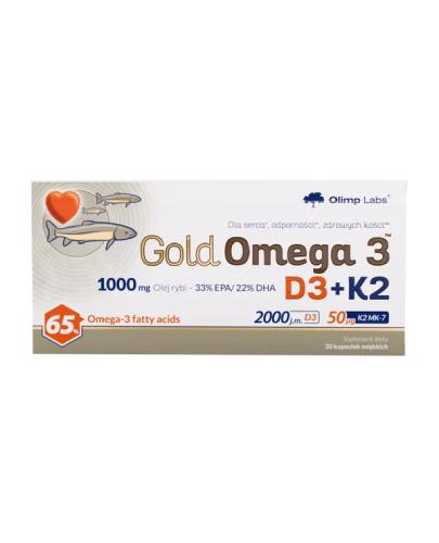 Olimp Gold Omega 3 D3 + K2, kapsułki, 30 sztuk